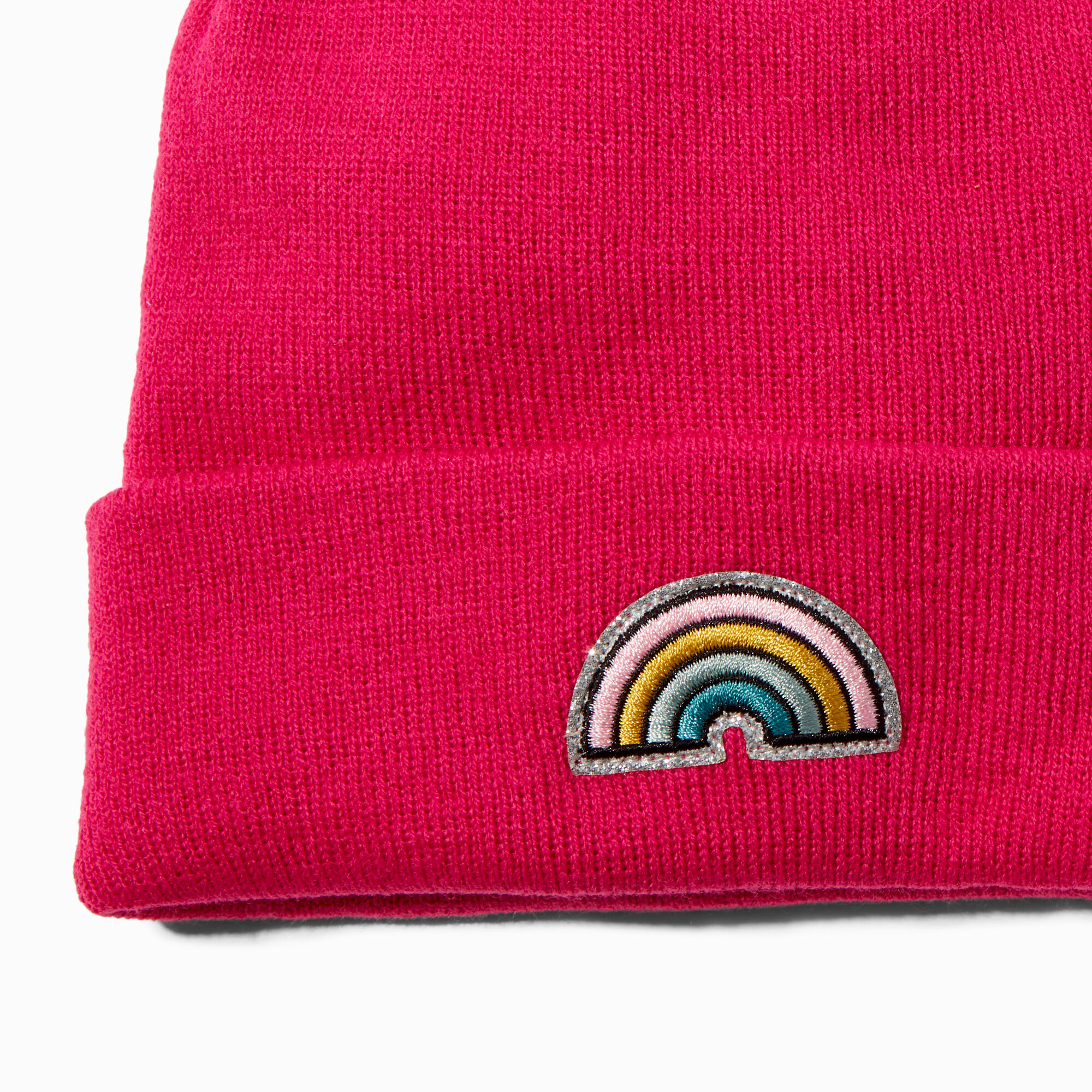 Rainbow Pink Beanie Hat,