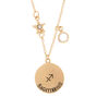 Gold Zodiac Pendant Necklace - Sagittarius,