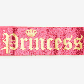 Pink Sequin Birthday Princess Sash,