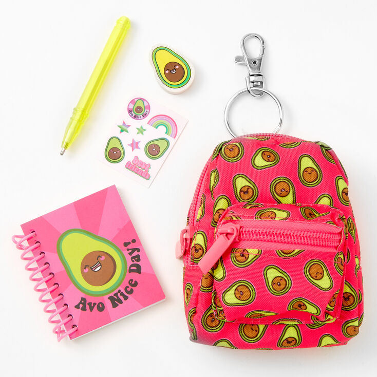 her stationery backpack