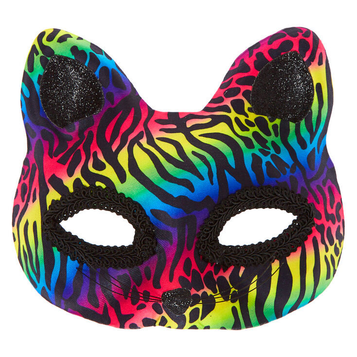 Claire's Masque léopard arc-en-ciel