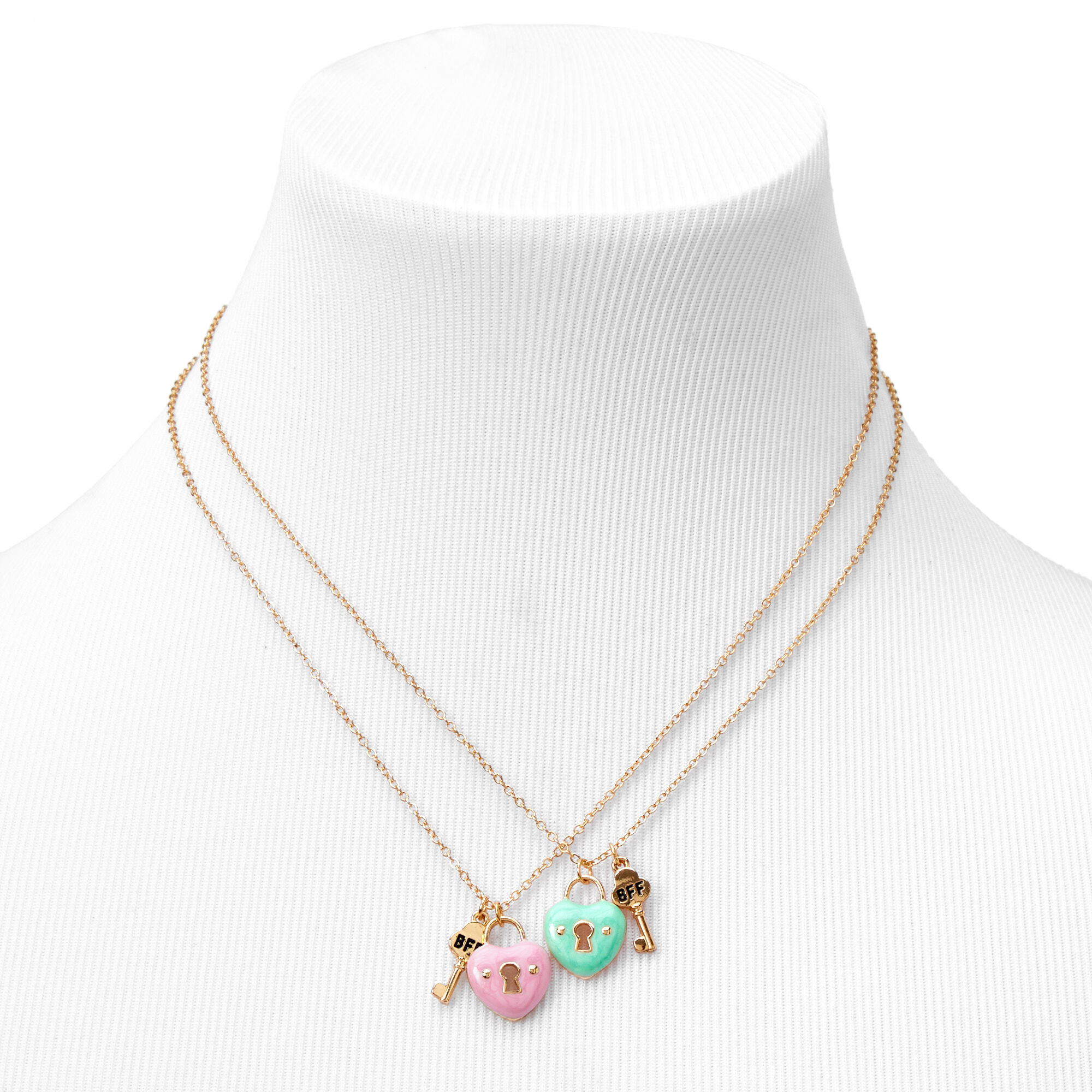 Lock and key on sale best friend necklaces