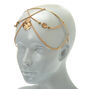 Gold Coin Back to Front Chain Headband,