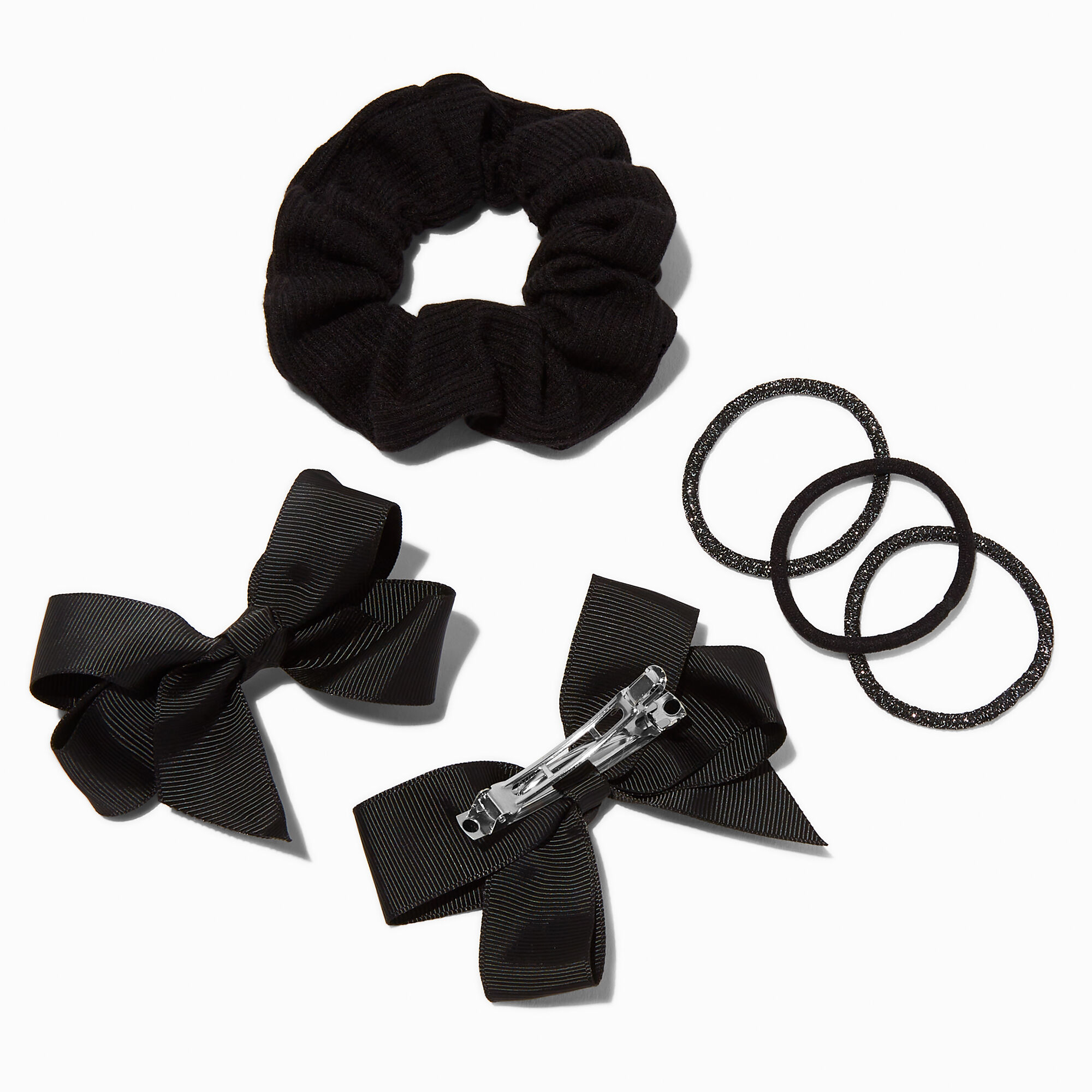 Lot d’accessoires pour cheveux variés économiques noirs - Lot de 6,