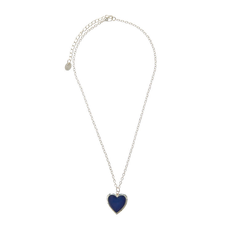 Collier d&#39;humeur m&eacute;daillon coeur,