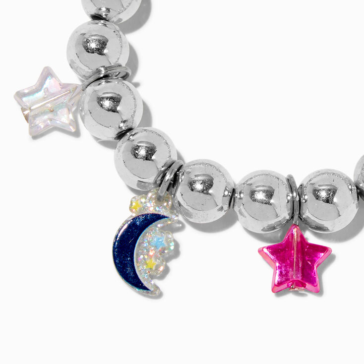 Claire&#39;s Club Starry Charm Stretch Bracelet,