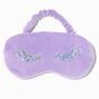 Silver Sequin Eyelash Purple Sleeping Mask,