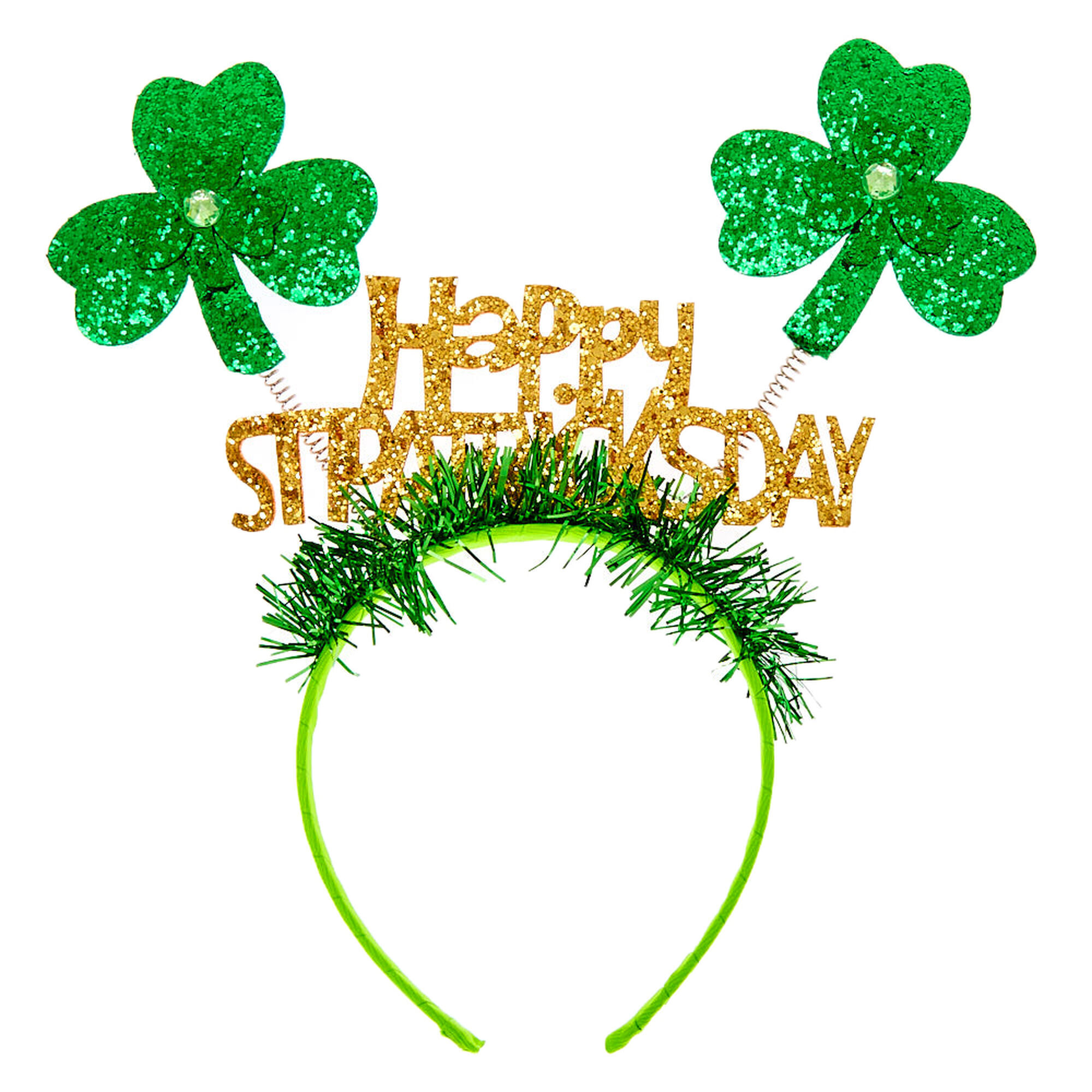 Serre-tête à antennes joyeuse fête de la Saint-Patrick - Vert,