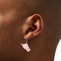 Pink Glow in the Dark 0.5&quot; Gummy Bears&reg; Drink Drop Earrings,