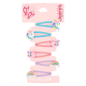 Claire&#39;s Club Rainbow Snap Hair Clips - 6 Pack,