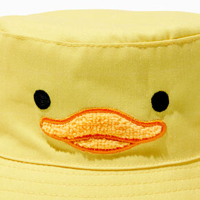Terry Cloth Duck Yellow Bucket Hat,