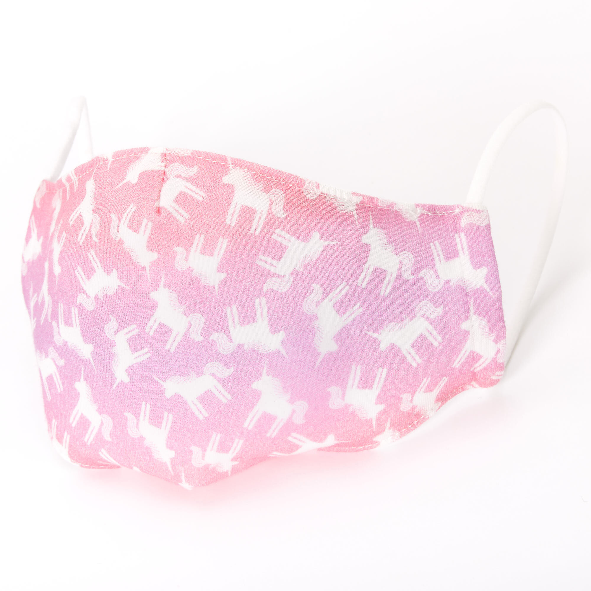 Cotton Pastel Pink Unicorn Face Mask Child Medium Large Claire S