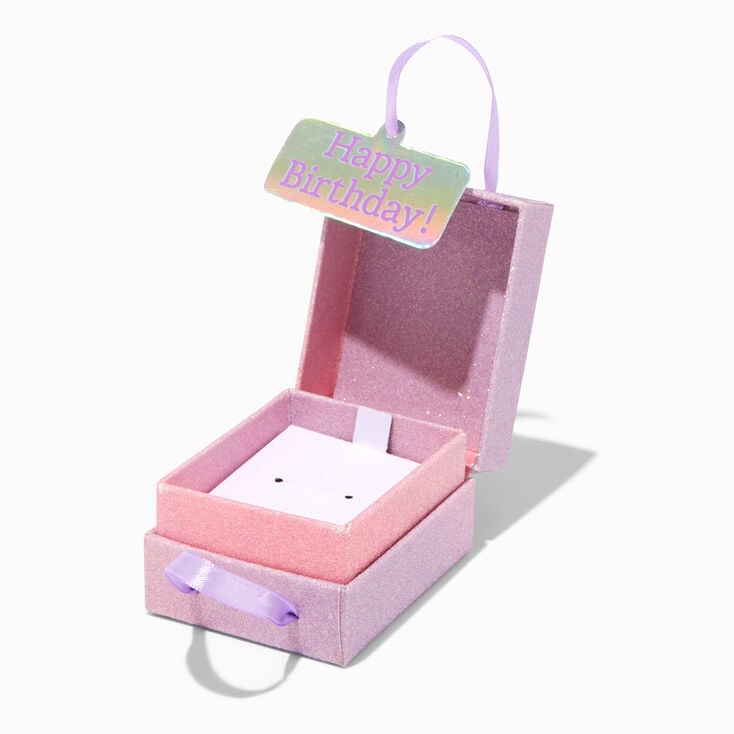 Happy Birthday 3-D Butterfly Earring Gift Box,