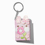 Porte-cl&eacute;s mini carnet lapin rose,