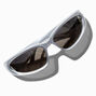 Silver Flash Wraparound Sunglasses,