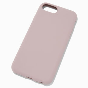 Coque de portable en silicone mauve unie - Compatible avec iPhone&reg; 6/7/8 SE,
