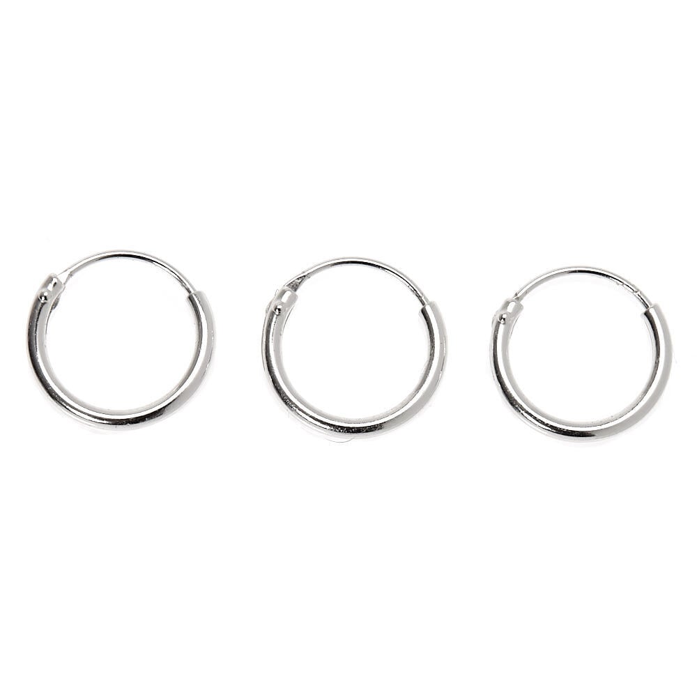 Sterling silver hoop earrings for cartilage on sale