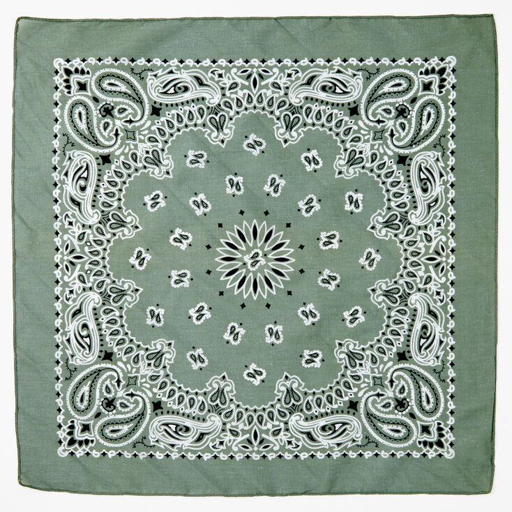 Paisley Bandana Headwrap - Sage,