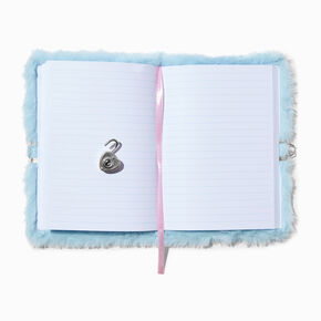 Unicorn Gem Furry Lock Diary,