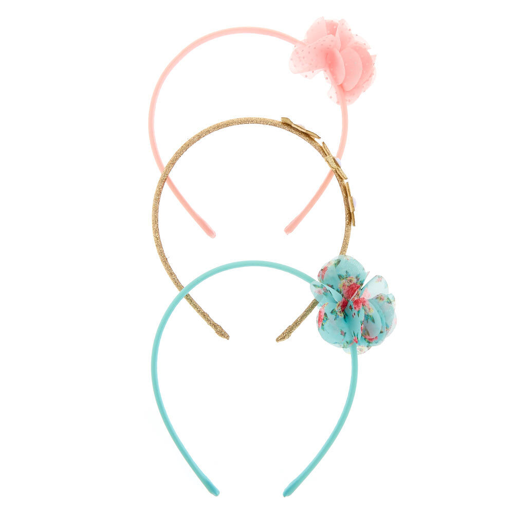 Claire's Club Floral Headbands - 3 Pack,