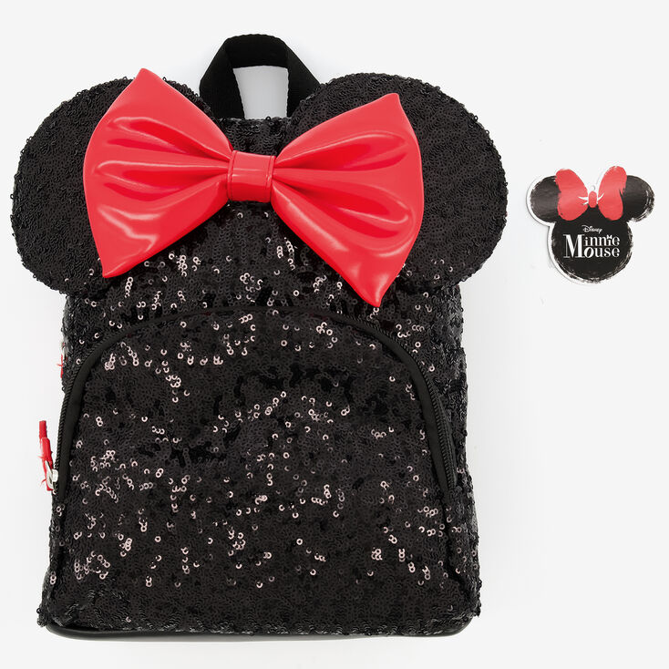 Sac &agrave; dos en sequins Minnie Mouse Disney - Noir,