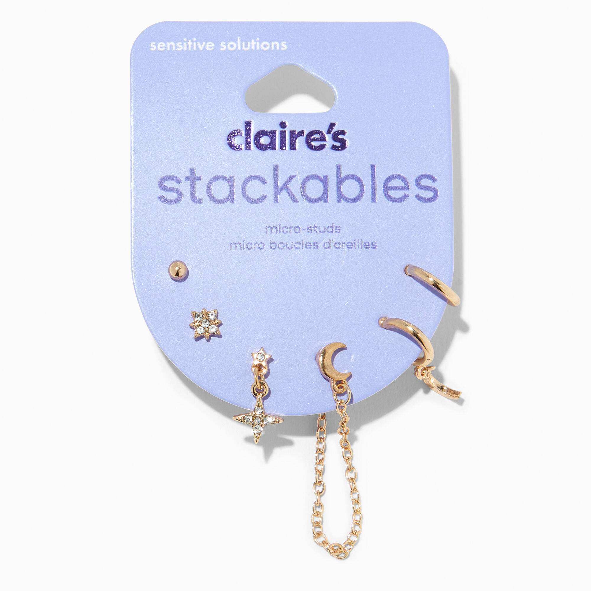 Claire's store moon earrings