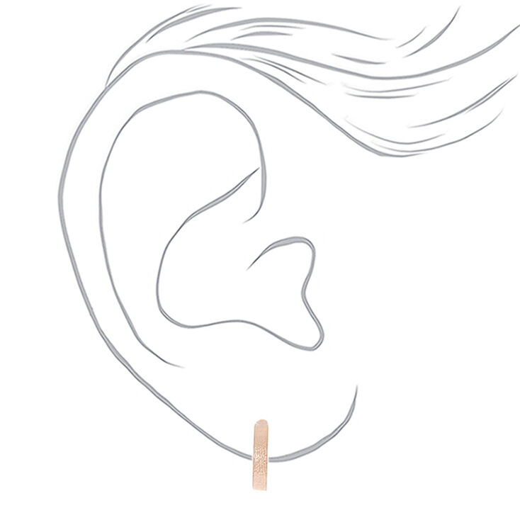 Rose Gold Earrings Set - 9 Pack,