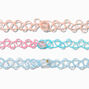 Claire&#39;s Club Summer Fruit Tattoo Choker Necklaces - 3 Pack,