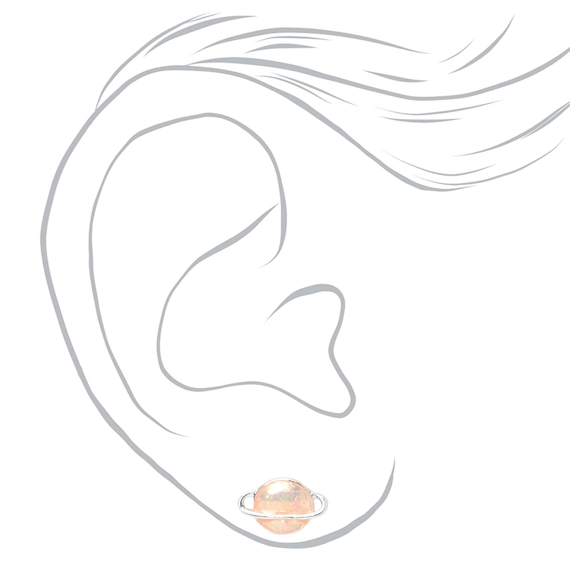 Outer Space Aliens Stud Earrings - 9 Pack,