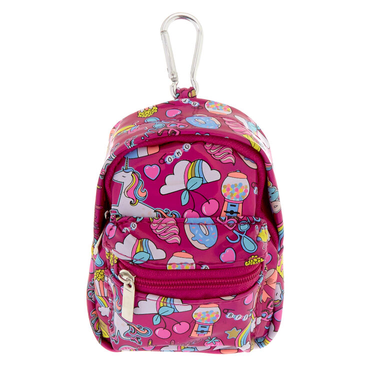 Unicorn Fun Fair Mini Backpack Keychain Coin Purse | Claire's US