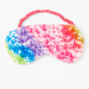 Plush Rainbow Tie Dye Sleeping Mask,