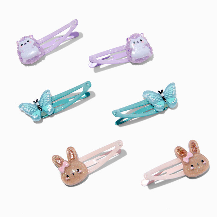 Claire&#39;s Club Park Critter Icons Snap Hair Clips - 6 Pack,