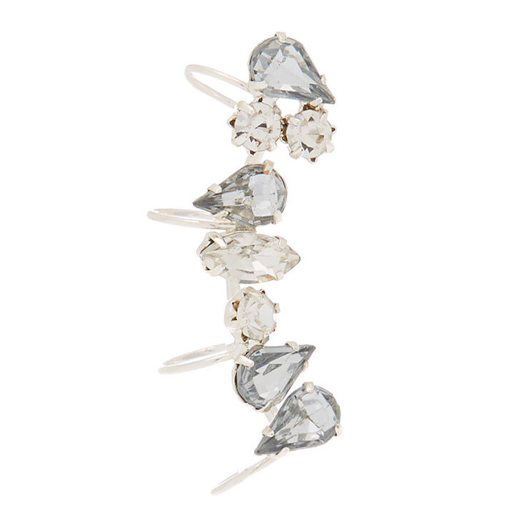 Claire's Manchette d'oreille couleur argenté étoile avec strass 2,5 cm