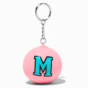 Initial Pink Stress Ball Keychain - M,