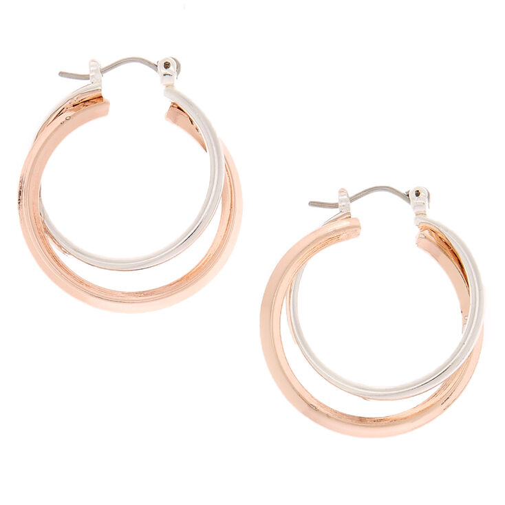 Claire's Créoles torsadées 25 mm en métaux mixtes