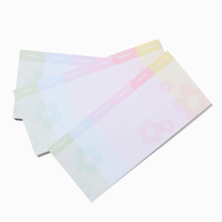 Pastel Daisy Tear-Off Weekly Planner,