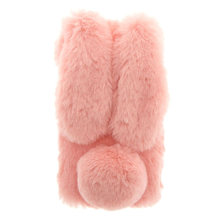 Pink Faux Fur Bunny Phone Case - Fits iPhone&reg; 6/7/8 Plus,