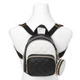 Quilted Backpack - Black &amp; White,