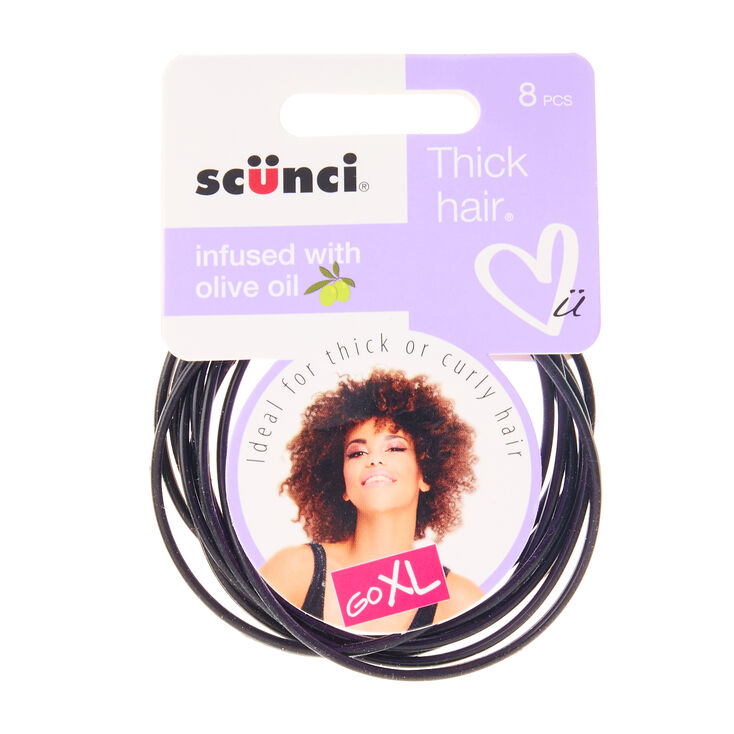 Scunci Black Thick Hair Bobbles Claire S