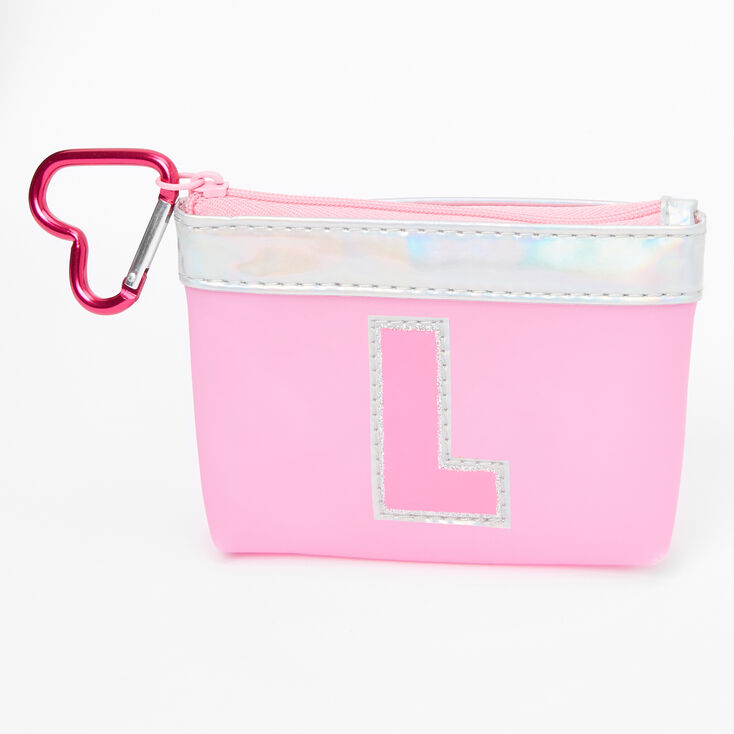 Pink Initial Coin Purse - L,