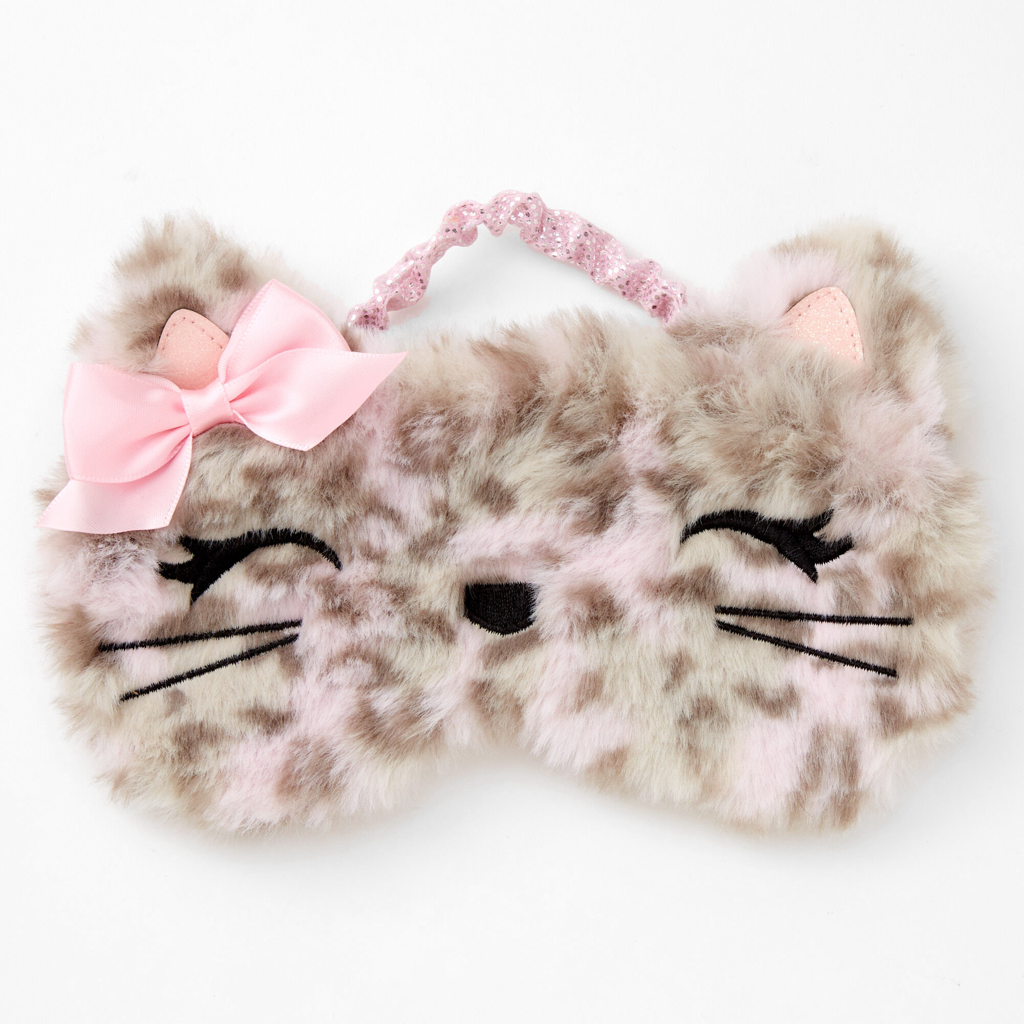 Leopard Cat Sleeping Mask - Brown,