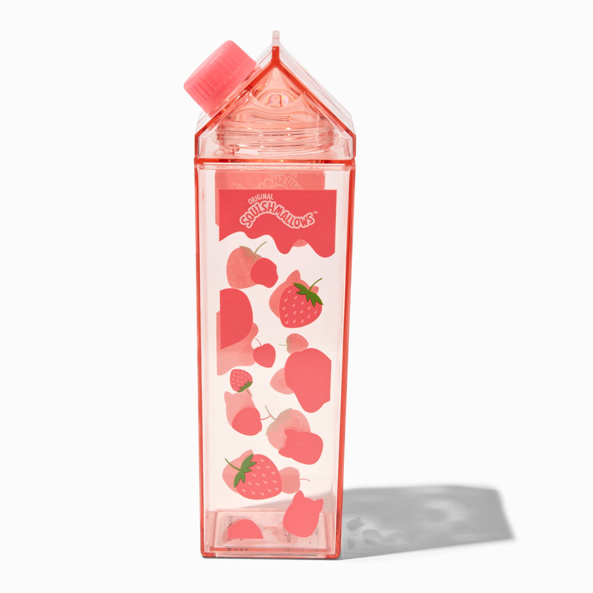 Squishmallows™ Strawberry Milk Carton Water Bottle,