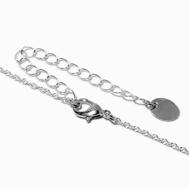 Claire&#39;s Club Rainbow Locket Silver-tone Necklace,