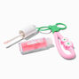 Pink Daisy Lip Gloss Keyring,