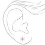 Silver Snowflake Stud Earrings,