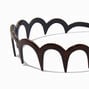 Brown Wood Effect Scalloped Headbands - 2 Pack,