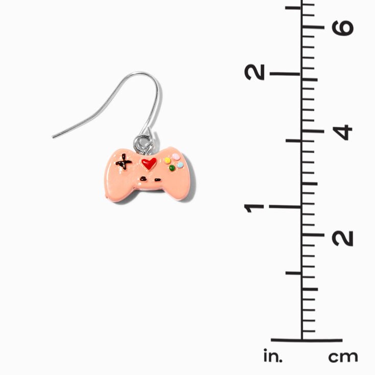 Pink Gamer 0.5&quot; Drop Earrings,