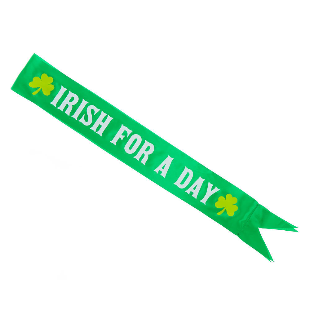 Irish For A Day Sash - Green,