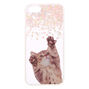 Cascading Sequin Cat Phone Case - Fits iPhone 5/5S,