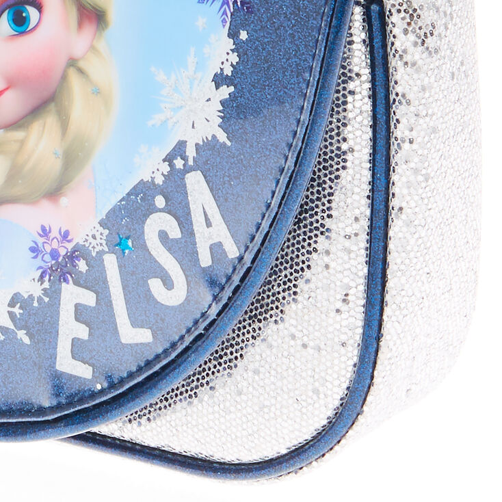 Sac &agrave; main Elsa de La Reine des Neiges couleur argent&eacute; et bleu,